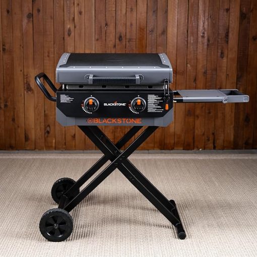 Blackstone 2401 Iron Forged 22" Griddle with Flexfold Legs, Powder Coated Steel, Black - Image 2