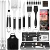 Fathers Day Dad Gifts from Daughter Son Wife, Golf Grilling Gifts for Men 8pcs BBQ Grill Accessories Tools Utensils Set, Funny Father’s Day Birthday Gifts for Dad Husband Grandpa Him Boyfriend Golfers 4