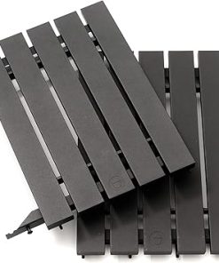 Kamado Joe Durable Aluminum Folding Side Shelves with Accessory Hooks, Pair of 2, Fits Big Joe 24-inch Charcoal Grill and Smokers in Black, Model BJ-ALUMN