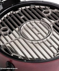 Char-Griller® AKORN Jr Charcoal Grill and Smoker Ceramic Smokin’ Stone Accessory for Low-and-Slow Indirect BBQ Smoking Methods in Ivory, 11.75″ L x 11.75″ W, .75″ H, Model 6211 2