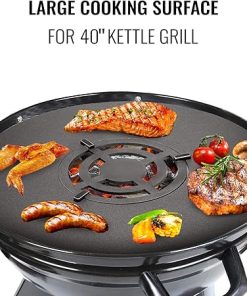 VEVOR 40″ Replacement BBQ Grill Cooking Grate, Cast Iron Cooking Grate Compatible with Weber, Carbon Steel Teppanyaki Style Replacement BBQ with Center Cooking Grate 2