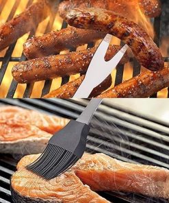 BBQ Grill Accessories Set – 12 PCS Stainless Steel BBQ Tools Set Grilling Utensil Set for Men Women Camping Backyard Barbecue 2