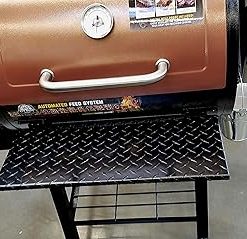 Fits Pit Boss Tailgater Pellet Grill Powder Coated Diamond Plate Folding Shelf