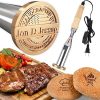 Toyvian Stainless Steel Grill Tool Set Fish Grilling Rack Bbq Grill Rack Bbq Tool Fish Shape Net Clip 4