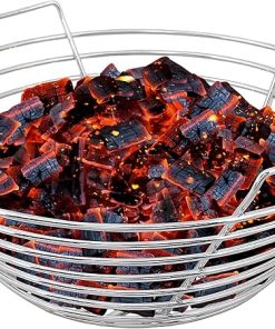 Kick Ash Basket Stainless Steel Charcoal Ash Basket, Fits Big Green Egg Grill, Large - Designed in Wisconsin