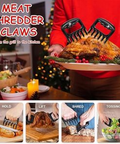 35pcs Deluxe Grilling Gifts Set for Birthday Fathers Day, Stainless Steel BBQ Accessories Kit for Men Dad, Professional Grill Tools Utensils with Scissors, Meat Claws in Aluminum Case Brown 2
