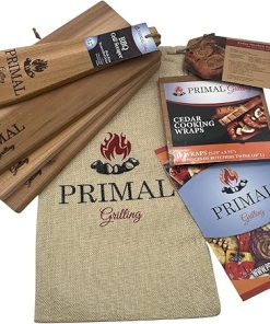 Cedar Grilling Planks Gift Set with Wraps and Grill Scraper