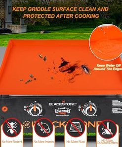 Silicone Griddle Grill Mat Cover for Blackstone, Upgraded Full-edge 36″ Heavy Duty Food Grade Mat, Protect Grade from Rodents Insects Debris and Rust, All Season Cooking Protective Cover (36 Inch) 2