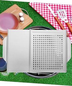 Non-Stick BBQ Grill Pan Handle Multi-Functional Outdoor Camping Barbecue Tool 2