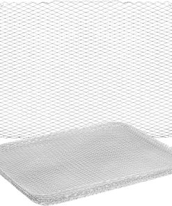 HANABASS 4sets Aluminum BBQ Mesh Mat Outdoor Cooking Sheets Heatproof Grill Mats Grilling Accessories Size 10pcs*4