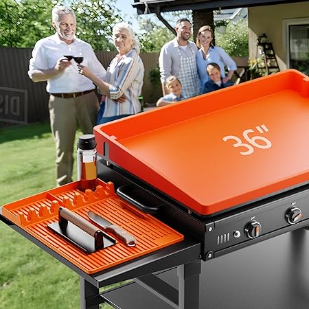 Silicone Griddle Tools Mat & Blackstone 36 inch Griddle Cover 2 Silicone Griddle Tools Mat & Blackstone 36 inch Griddle Cover - Image 2