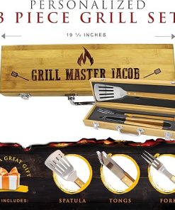 My Personal Memories Personalized Engraved Grill BBQ Gifts Set for Men Dad Father Him – Barbecue Grilling Set with Tools 2