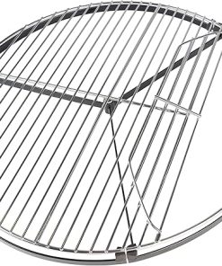 BBQ Dragon 22 Inch Rotating Grill Grate – Hinged Cooking Surface for Easy Charcoal Access – Heavy Duty 360° Round Rotating Grate Replacement – Fits Weber Kettle & Other Charcoal Grills