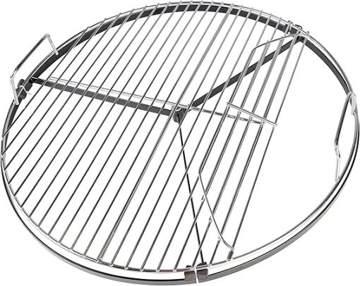 BBQ Dragon 22 Inch Rotating Grill Grate – Hinged Cooking Surface for Easy Charcoal Access – Heavy Duty 360° Round Rotating Grate Replacement – Fits Weber Kettle & Other Charcoal Grills