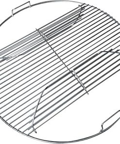 22 Inch 201 Stainless Steel Hinged/Cooking Replacement 22” grill grate - Compatible with Weber 22" Charcoal Grills - Kettle Charcoal BBQ Grilling Accessories