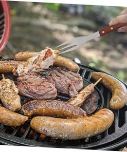 -1 BBQ Tool Set Portable Outdoor Grill Utensils Kit Gloves Fork and Cutter 2