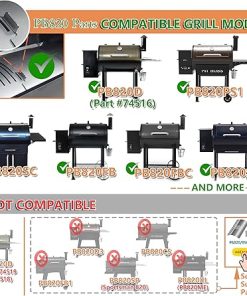Flame Broiler Kit for Pit Boss 820 Series Pellet Grills – Includes Slide Cover and Bottom Kit, Compatible with PB820D(#74516), PB820PS1 and More, Grill Replacement Parts for Pit Boss Pellet Smoker 2