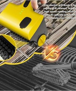 Cordless Electric Grill Brush, Rechargeable Steam Cleaning Grill Brush Cleaning Scrub, Handheld Steam Barbecue Grill Cleaner for Outdoor Indoor BBQ Grilling Accessories 2