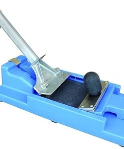Grill Scraper & Spatula Sharpener - Blue Plastic Rectangular Grill Tool - Grill Cleaning, Spatula Sharpening