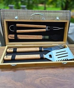 Great Scrape® Personalized BBQ Gift Set – Custom Engraved Grill Tools Set The Perfect Unique Gift for Any Grilling Enthusiast and Any Occasion: Fathers Day, Birthdays, Weddings, or Christmas. 2