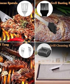 Grill Accessories, 13PCS BBQ Grill Set Grilling Accessories, Grill Utensils Set for Men Women, Meat Injector, BBQ Accessories 2