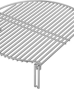 Onlyfire Stainless Steel Grill Expander Cooking Grate Fits for Charcoal Kettle Grills like Weber,Char-Broil and Ceramic Grills like Large Big Green Egg,Kamado Joe Classic,Pit Boss,Louisiana