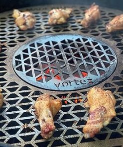 VORTEX (IN) DIRECT HEAT® GRILL GRATE REPLACEMENT FOR 22 KETTLE, UDS OR KAMADO STYLE CHARCOAL BBQS WITH REMOVABLE SEARING GRATE – 22 IN 2