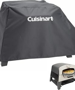 Cuisinart Pizza Oven Grill Cover + Pizza Stone Cleaning Brush 2