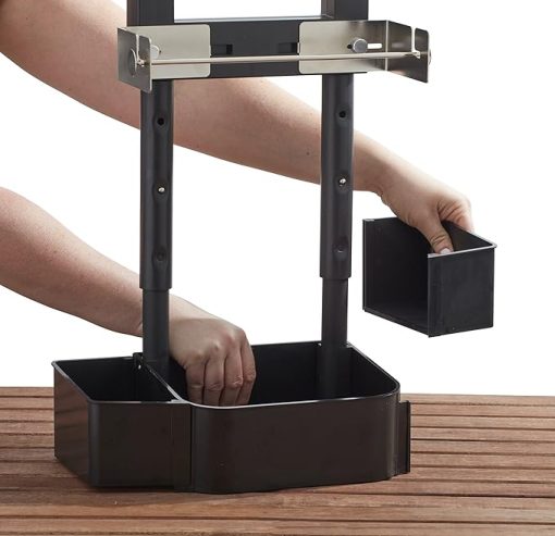 Mr. Bar-B-Q Barbecue Caddy, Black - Image 2