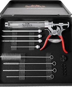 PULSE Meat Injector Gun and Injection Syringe for BBQ. Marinade Flavor Injector for Smoked Brisket, Chicken, Ribs, Pork Butt, and Turkey. Competition Barbecue Smoker Accessories Tool.