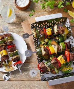 ZWILLING BBQ+ 6-pc Grill Kabob Set, 5pc Skewer Set, Medium Grill Basket, Dishwasher Safe 2