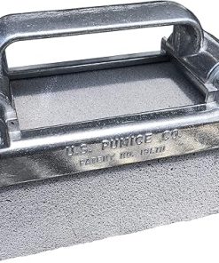 Grillmaster Combo – 2 x Grill Cleaning Pumice Bricks + Aluminum Brick Holder, Clean Restaurant Flat Top Grills or Griddles, Remove Carbon and Grease Without Chemicals 2