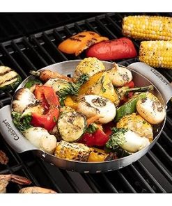 Cuisinart CGT-1103 3-Piece Stainless Steel Grill Topper Cookware Set (Rectangular, Wok, & Round Toppers) 2