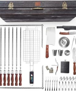 Barbeque Grill Accessories for Outdoor Grill – Grill Utensils Set – Premium Barbecue Tool Sets Grilling Supplies – Outdoor Grilling Gear – BBQ Supplies with Case Bison 2