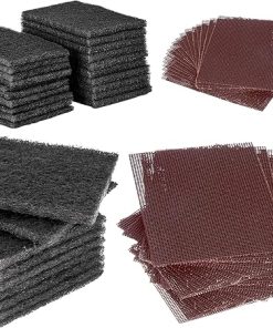 CUSINIUM 30-Pack Griddle Cleaning Pads + 60-Pack Grill Screens
