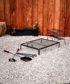 Premium Argentinian Grill Kit with Accessories – Heavy Duty Outdoor BBQ Set Featuring Iron Trafilado Steel Grill with Side for Offal, Uruguayan Wood Burner, and Essential BBQ Tools 2