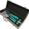The Flame – Personalized BBQ Tool Set – 3 Utensils + Bamboo Box – BBQ Grilling Accessories – Grill Gifts for Him, Men, Dad, Husband – Smoker Accessories – Grill Utensils Set – Unique Men Birthday Gift 4