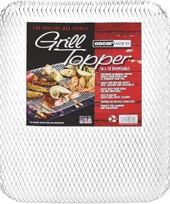16" x 12" Disposable Grill Topper, Aluminum, 24-Pack – Perfect for BBQs, Tailgates, and Camping