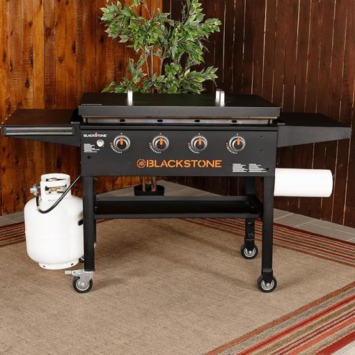 Blackstone 5004 36” Griddle Hard Cover, Powder Coated Steel, Black - Image 2