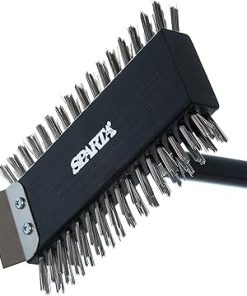 SPARTA 4029000 Stainless Steel Grill Brush, Grill Scraper With Metal Bristles, 30.5 Inches, Black 2