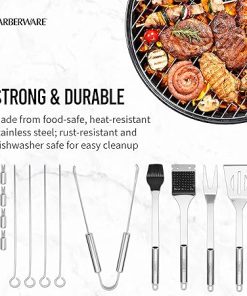 Farberware BBQ Tool Set with Carrying Case, 18 Piece, Stainless Steel 2