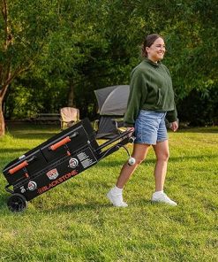 Blackstone On The Go Tailgator Grill Griddle Combo with Wheels, Legs Hood & Side Shelf – Heavy Duty Flat Top Portable BBQ Griddle Grill Station for Kitchen, Camping, Outdoor, Tailgating – 1550 2