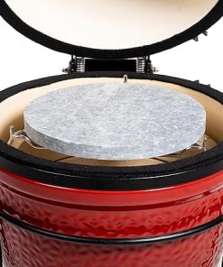 Kamado Joe Soapstone Grill Accessory for Joe Jr. Stain resistant, Grill Tender or Delicate Food without Sticking to Surface, White, Model KJ15090720 2