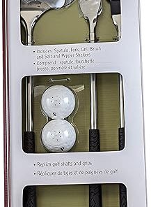 Golf Gifts & Gallery 5-Piece Barbecue Set with Golf Club Handles 2