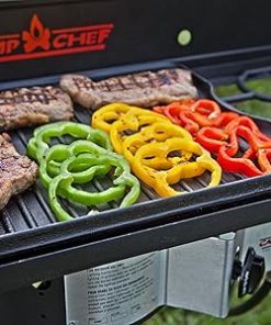 Camp Chef Reversible Griddle – Cast Iron Griddle for Outdoor Cooking & Camping Gear – 14″ x 16″ 2