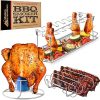 Meat Injector Gun Kit for Smoking & Grilling – Stainless Steel BBQ Meat Turkey Injector with Case, Instruction Book – Professional Brisket Flavor Injector Syringe – Marinade Meat Injector 4