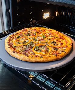 Old Stone Pizza Kitchen Glazed Round Pizza Stone for Oven and Grill, 16 inch 2