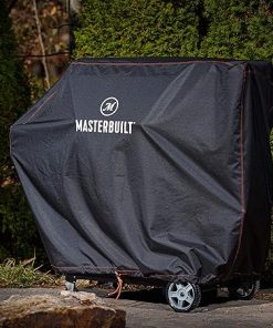 Masterbuilt® Gravity Series 1050 Digital Charcoal Grill and Smoker Durable Grill Cover with PVC Liner, Double-Stitching and Adjustable Drawstring in Black, Model MB20081220 2