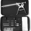 J&B Goods Professional Automatic BBQ Meat Marinade Injector Gun Kit with Case, 2 oz Large Capacity Barrel and 4 Commercial Grade Marinade Needles.
